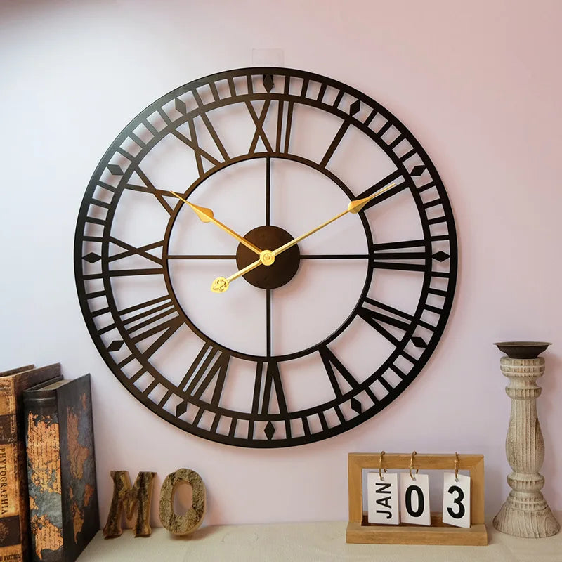 Cauzac™ Elegant Classic Style Metal Wall Clock