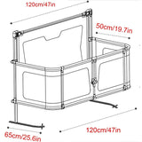 Cauzac™ Portable Multifunctional Baby & Toddler Bed with Safety Features