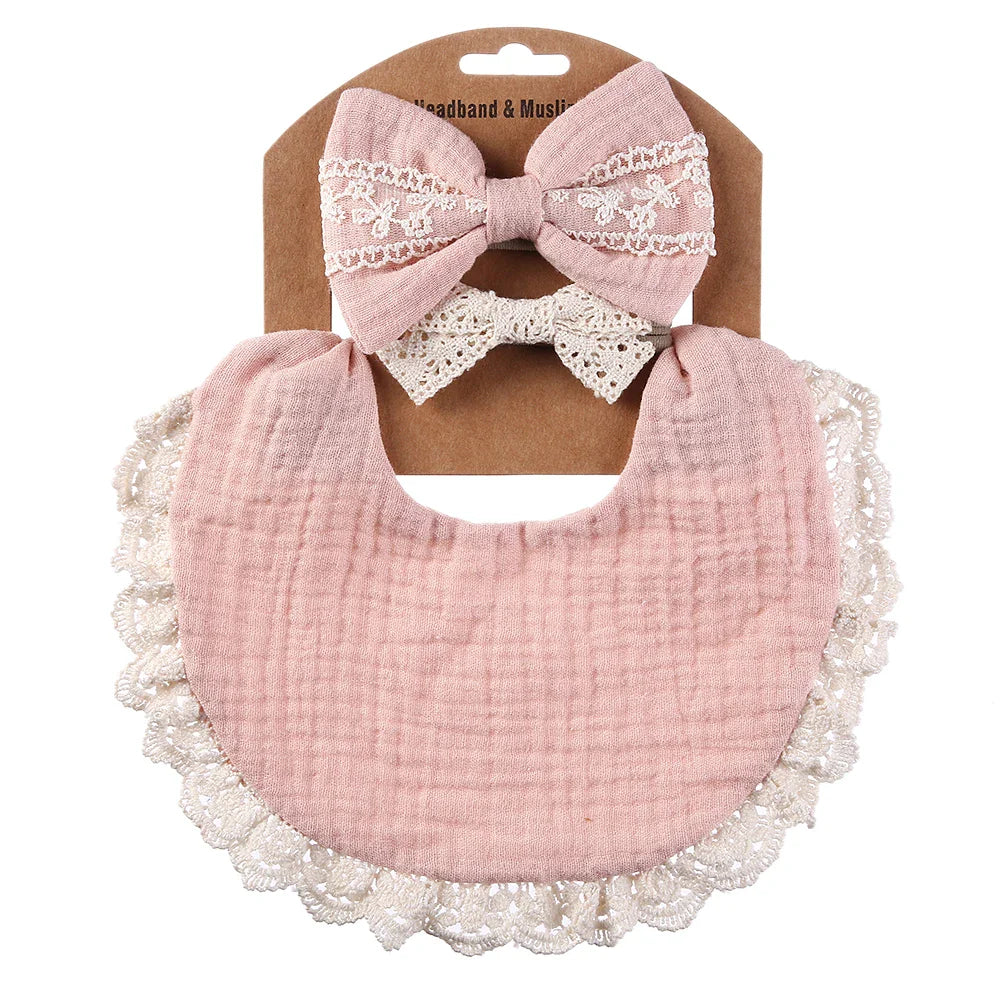 Cauzac™ Luxurious Muslin and Bamboo Baby Bib Set - Pack of 3