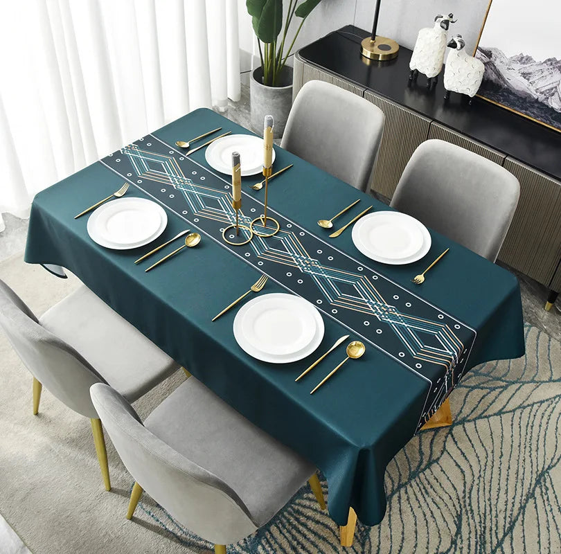 Cauzac™ Shimmer Satin Tablecloth for Elegant Dining