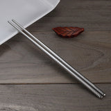Cauzac™ Deluxe Stainless Steel Chopstick Set – 5 Pairs for Elegant Dining