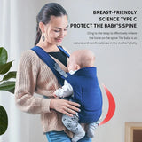 Cauzac™ Baby Carrier with Four Versatile Carrying Methods – Front and Back Comfort