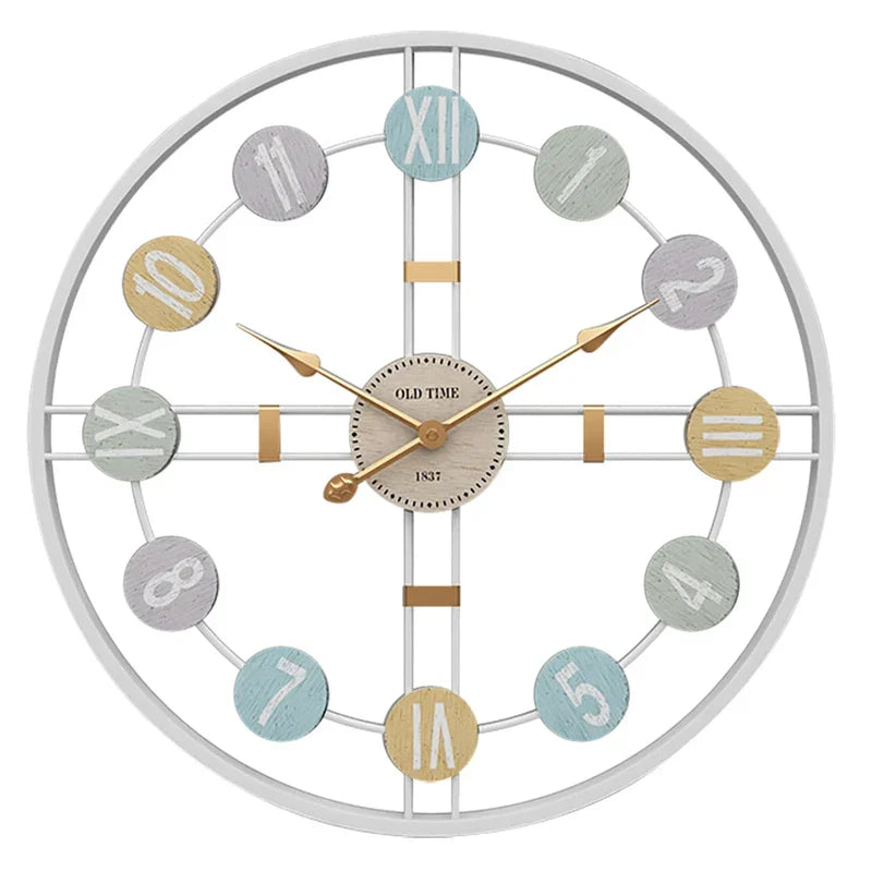 Cauzac™ Silent Vintage Metal Wall Clock for Timeless Elegance