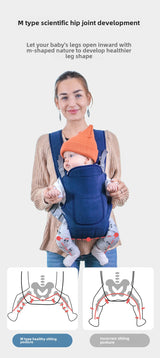 Cauzac™ Baby Carrier with Four Versatile Carrying Methods – Front and Back Comfort