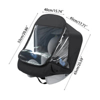 Cauzac™ Universal Baby Car Seat Rain Cover – All-Weather Protection for Your Baby