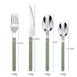 Cauzac™ Elegant Stainless Steel Flatware 24-Piece Cutlery Set