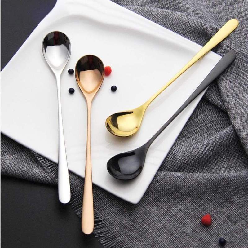 Cauzac™ Elegant Dessert Spoon Set – Stylish Cutlery in Vibrant Colours