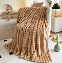 Cauzac™ Premium Bubble Textured Fleece Blanket for Ultimate Comfort