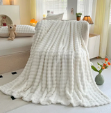 Cauzac™ Premium Bubble Textured Fleece Blanket for Ultimate Comfort