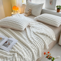Cauzac™ Premium Bubble Textured Fleece Blanket for Ultimate Comfort