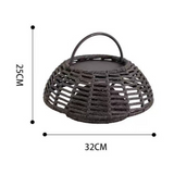 Cauzac™ Eco-friendly Bamboo Pendant Light for Outdoor Charm