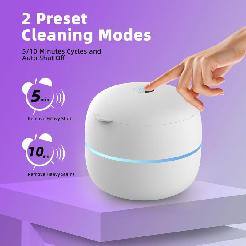 Cauzac™ UltraClean Multifunctional Ultrasonic Cleaner with UV Sanitizer