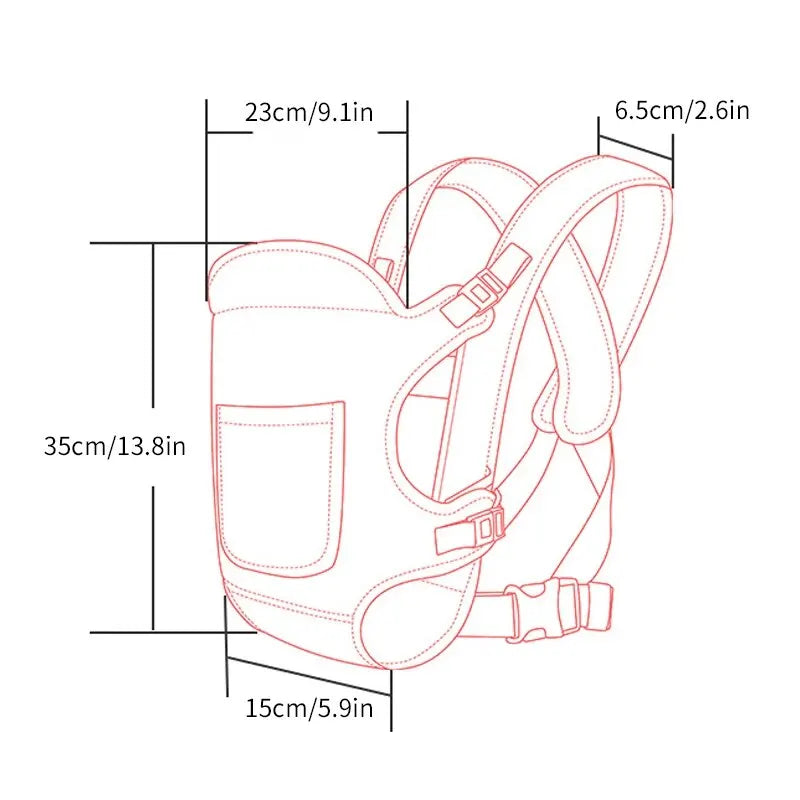 Cauzac™ Baby Carrier with Four Versatile Carrying Methods – Front and Back Comfort