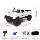 Cauzac™ C24-1 Ultimate RC Rock Crawler with LED Headlights for Thrilling Off-Road Adventures