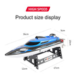 Cauzac™ Thrilling Remote Control Speedboat – Perfect for Racing Aficionados