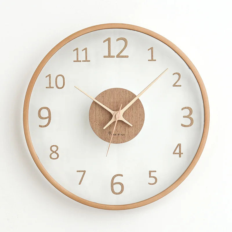Cauzac™ Elegant Glass Wall Clock for Any Home