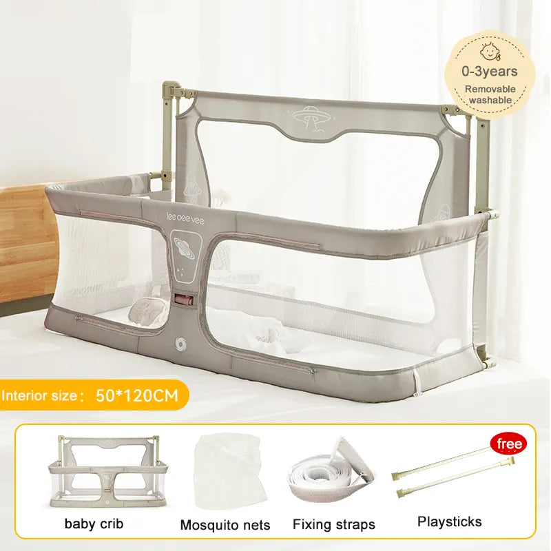 Cauzac™ Portable Multifunctional Baby & Toddler Bed with Safety Features