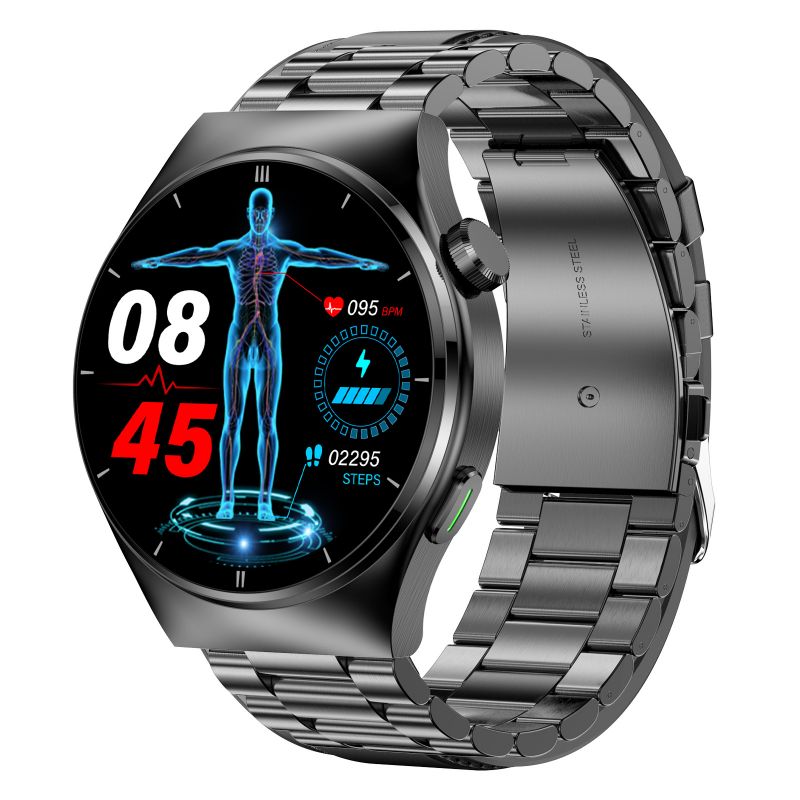 Cauzac™ Smart Health Watch with Integrated Blood Sugar & Pressure Monitoring - Red