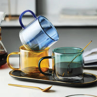Cauzac™ Tinted Glass Mug for Hot Beverages