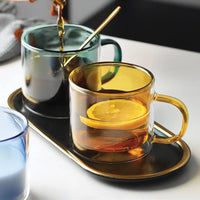 Cauzac™ Tinted Glass Mug for Hot Beverages