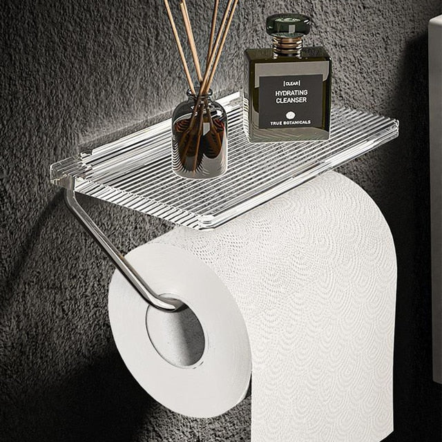 Cauzac™ Modern Acrylic Toilet Paper Holder