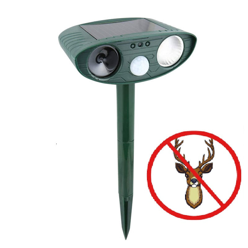 Cauzac™ Solar-Powered Ultrasonic Deer Repellent for Superior Garden Defense