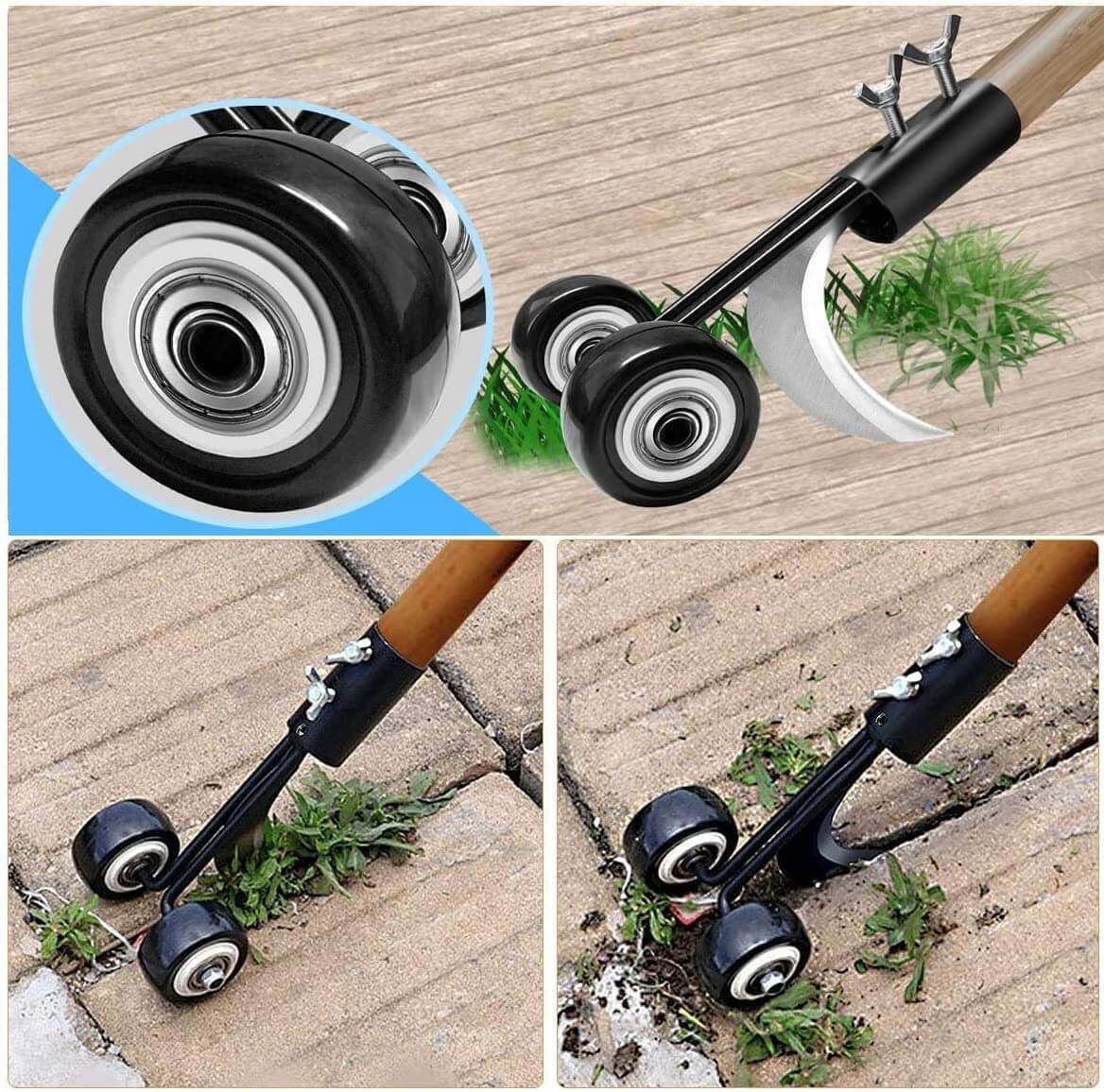 Cauzac™ Effortless Weed Puller with Adjustable Wheels