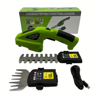 Cauzac™ Effortless Lawn and Shrub Trimming with 2-in-1 7.2V Handheld Electric Hedge Trimmer – Includes Rechargeable Lithium-ion Battery & Charger!