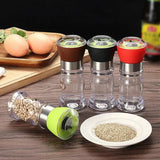 Salt and pepper grinder set with adjustable milling options