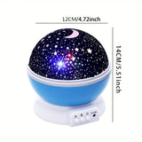 Cauzac™ 360° Starry Night Light Projector – 12 Colour-Changing Modes for Magical Ambience