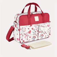 Cauzac™ Versatile Floral Diaper Bag for Busy Parents