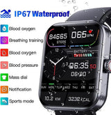 Cauzac™ Advanced Blood Monitoring Smartwatch - Black