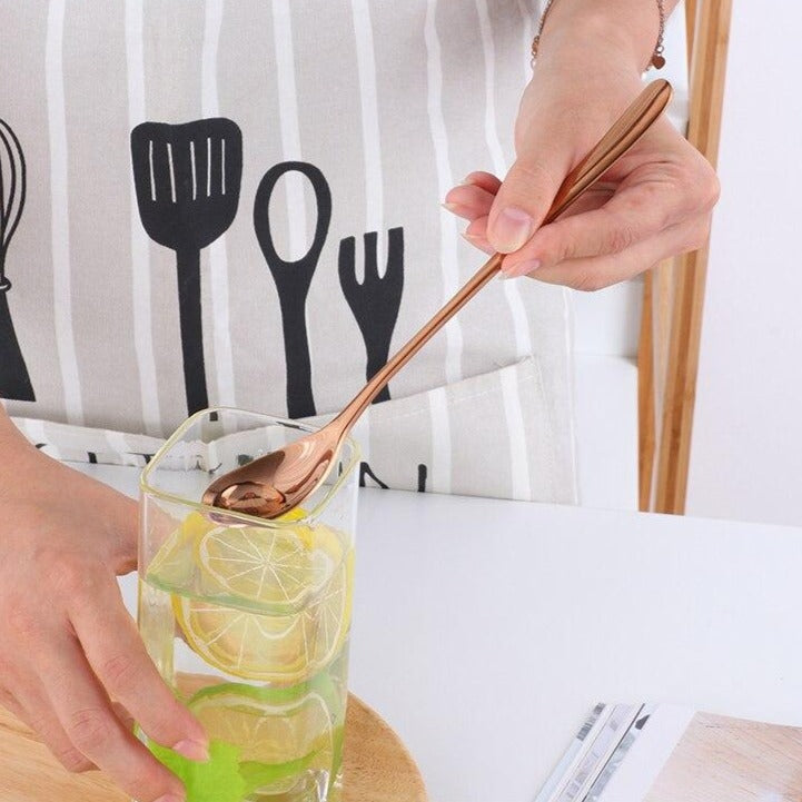sleek and elegant dessert spoon for sweet treats