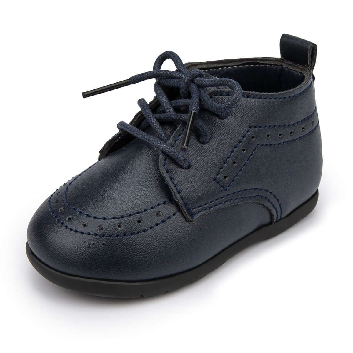 Cauzac™ Baby High Top Leather Shoes - Style, Comfort, and Support for Little Feet!