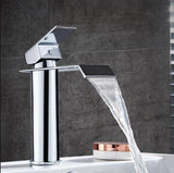 Cauzac™ Elegant Gold Waterfall Bathroom Basin Mixer Faucet