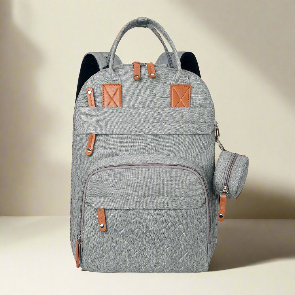 Diaper bag backpack with versatile design as a gift for her