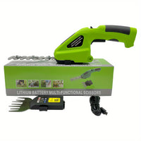 Cauzac™ Effortless Lawn and Shrub Trimming with 2-in-1 7.2V Handheld Electric Hedge Trimmer – Includes Rechargeable Lithium-ion Battery & Charger!