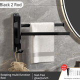 Cauzac™ Rotating Towel Holder - Space-Saving Bathroom Solution