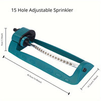 Cauzac™ Automatic Oscillating Sprinkler with 19 Adjustable Nozzles for Garden & Patio Watering