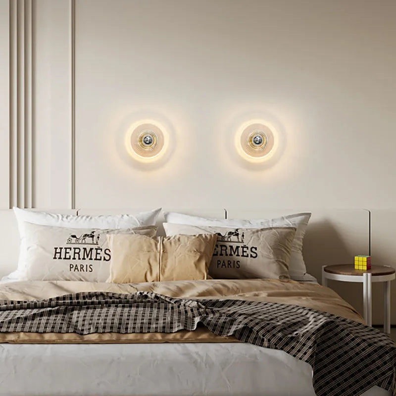 A collection of vintage wall lights and decorative wall lamps, including retro and antique brass wall lights