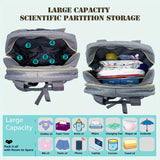 Cauzac™ All-in-One Diaper Backpack with Changing Mat & Stroller Clips