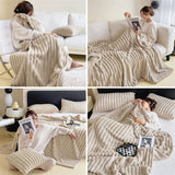Cauzac™ Luxurious Faux Rabbit Fur Throw Blanket for Ultimate Comfort