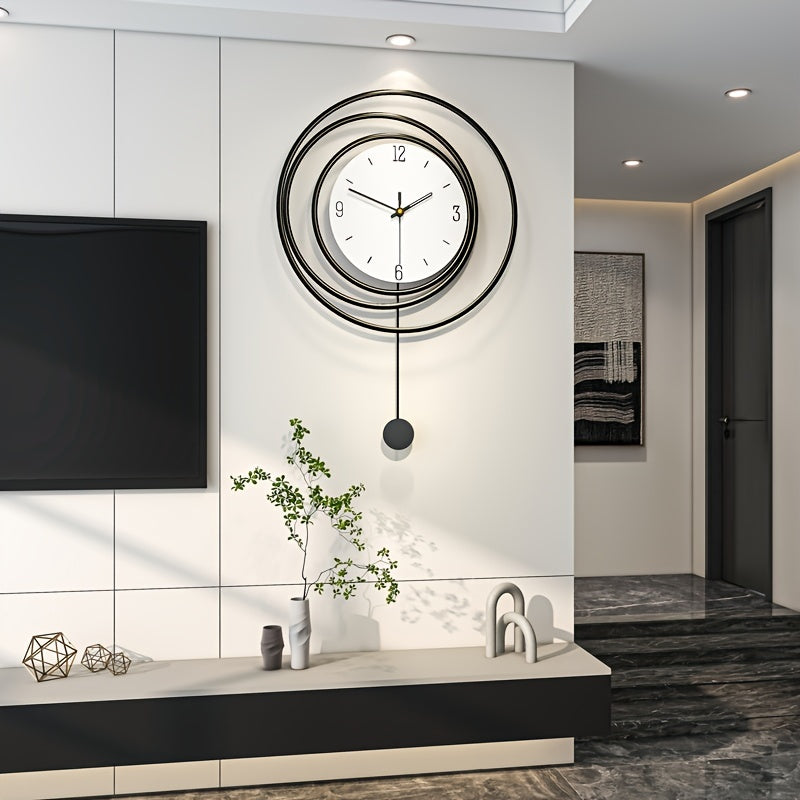 Modern silent large wall clock perfect for living room decor