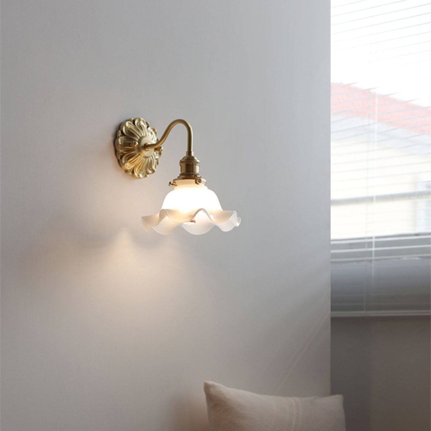 Cauzac™ Elegant Glass Gooseneck Wall Sconce