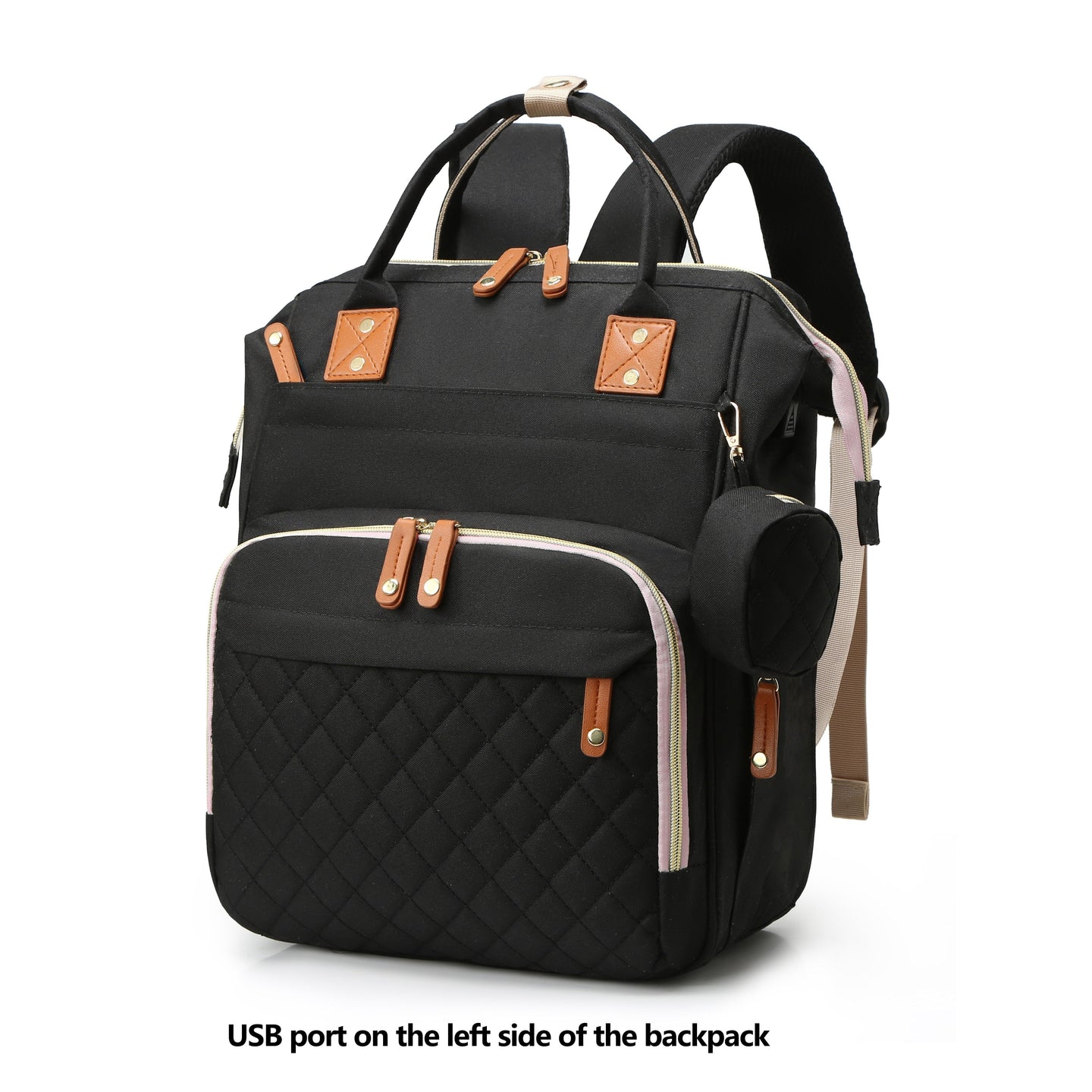 Cauzac™ Versatile Waterproof USB Diaper Backpack for Travelling Parents