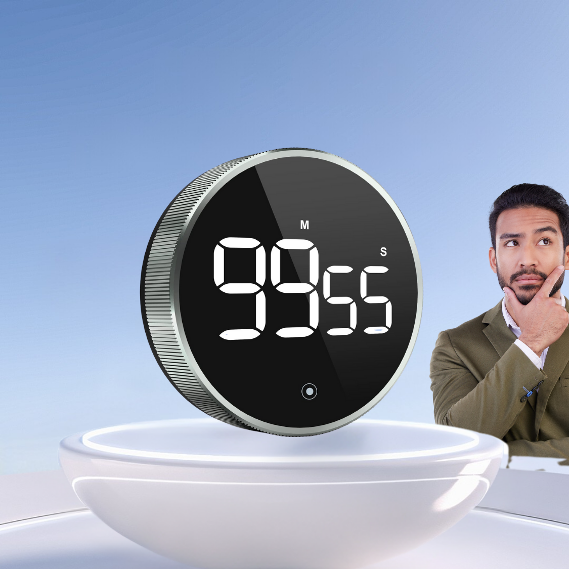 A versatile digital timer suitable for kitchen and study