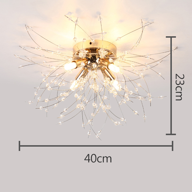 Cauzac™ Dandelion-Inspired Crystal Ceiling Light – Elegant and Stylish