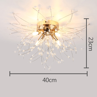 Cauzac™ Dandelion-Inspired Crystal Ceiling Light – Elegant and Stylish