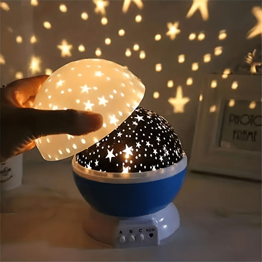 Cauzac™ 360° Starry Night Light Projector – 12 Colour-Changing Modes for Magical Ambience