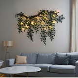 A beautiful decorative wall lamp featuring fairy light design, ideal as battery powered wall light and wall art light